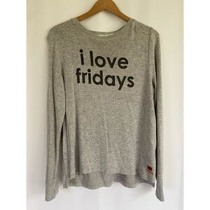 Peace Love World I Love Fridays top S